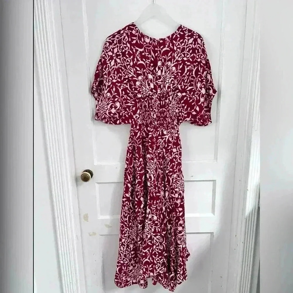 The Kooples Coromandel Silk Red Dress Size 8 $468 - Picture 6 of 6